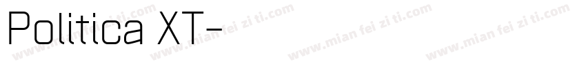 Politica XT字体转换